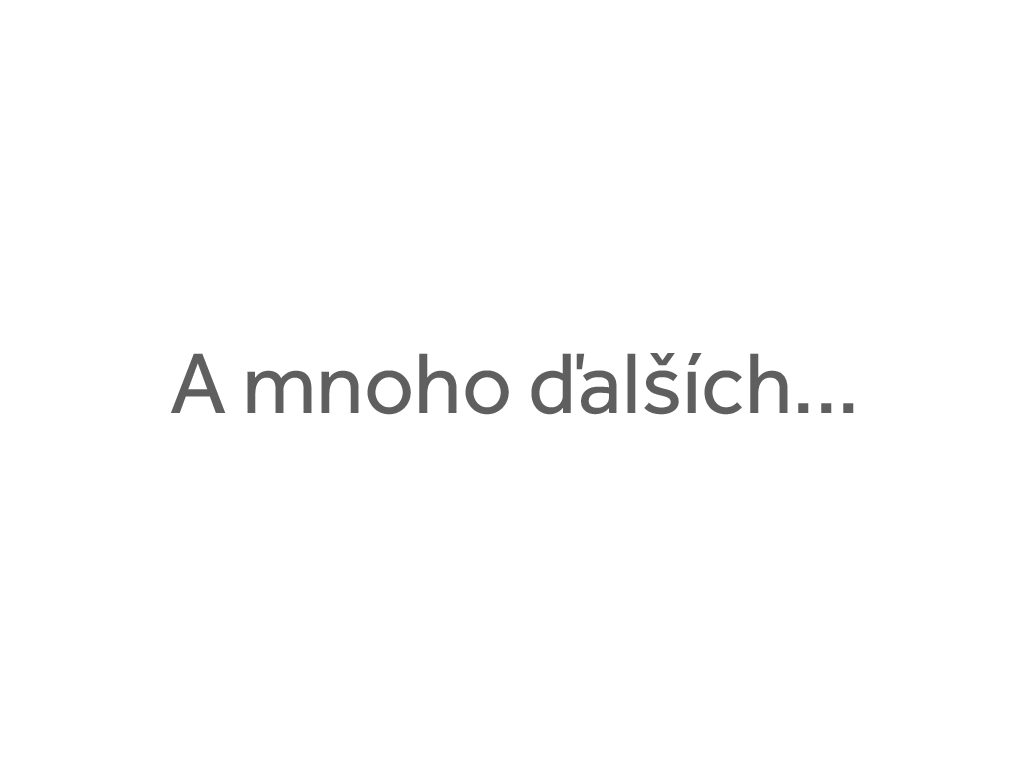 a mnoho ďalších_